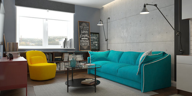 Фото из портфолио 2-к квартира, 67 м2 – фотографии дизайна интерьеров на INMYROOM