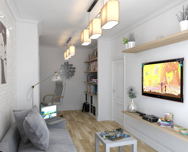 Фото из портфолио Квартира для студентки – фотографии дизайна интерьеров на INMYROOM