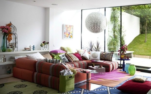 Фотография: Гостиная в стиле Восточный, Малогабаритная квартира, Квартира, Декор, Дома и квартиры – фото на INMYROOM