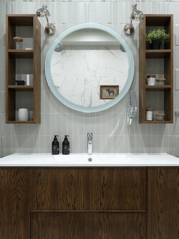 Фотография: Ванная в стиле Современный, Минимализм, Эклектика, Квартира, Проект недели, Санкт-Петербург, Макс Жуков, Виктор Штефан, ToTaste Studio, 3 комнаты, Более 90 метров – фото на INMYROOM