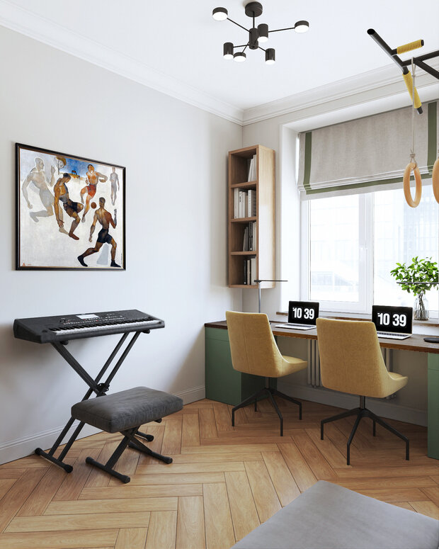 Фотография: Детская в стиле Современный, Эклектика, Квартира, Проект дня, Москва, Сталинка, 4 и больше, 60-90 метров, Марина Ярмаркина – фото на INMYROOM