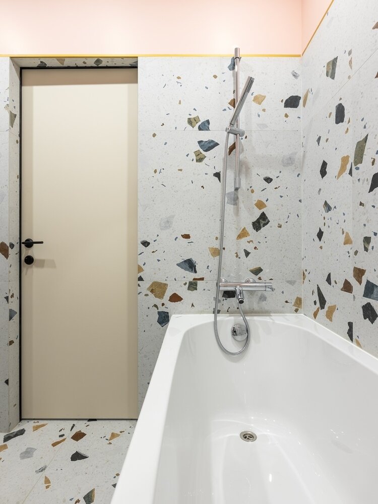 Фотография: Ванная в стиле Современный, Квартира, Проект недели, 1 комната, 40-60 метров, Саратов, Mikhailova Design, Мария Михайлова – фото на INMYROOM Фотография: Ванная в стиле Современный, Квартира, Проект недели, 1 комната, 40-60 метров, Саратов, Mikhailova Design, Мария Михайлова – фото на INMYROOM