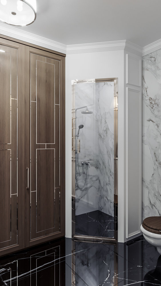 Фотография: Ванная в стиле Классический, Современный, Квартира, Москва, Монолитный дом, 3 комнаты, Более 90 метров, #эксклюзивныепроекты, True interior – фото на INMYROOM Фотография: Ванная в стиле Классический, Современный, Квартира, Москва, Монолитный дом, 3 комнаты, Более 90 метров, #эксклюзивныепроекты, True interior – фото на INMYROOM