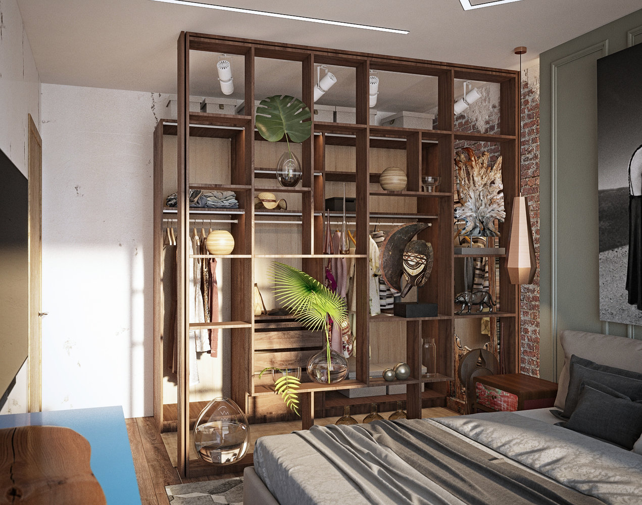 Фотография: Гардеробная в стиле Лофт, Эклектика, Проект недели, Подмосковье, Таунхаус, Дарья Василькова – фото на INMYROOM Фотография: Гардеробная в стиле Лофт, Эклектика, Проект недели, Подмосковье, Таунхаус, Дарья Василькова – фото на INMYROOM