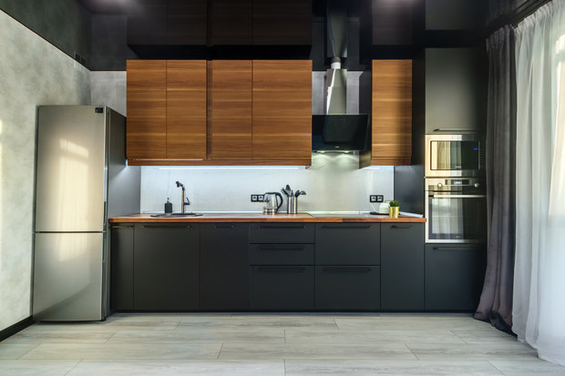 Фотография: Кухня и столовая в стиле Лофт, Квартира, Студия, Проект недели, Ростов-на-Дону, 40-60 метров, Вера Чайка – фото на INMYROOM