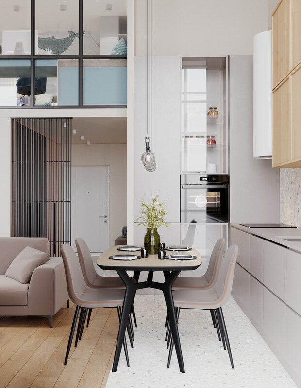 Фото из портфолио  двухуровневая квартира 40 метров – фотографии дизайна интерьеров на INMYROOM