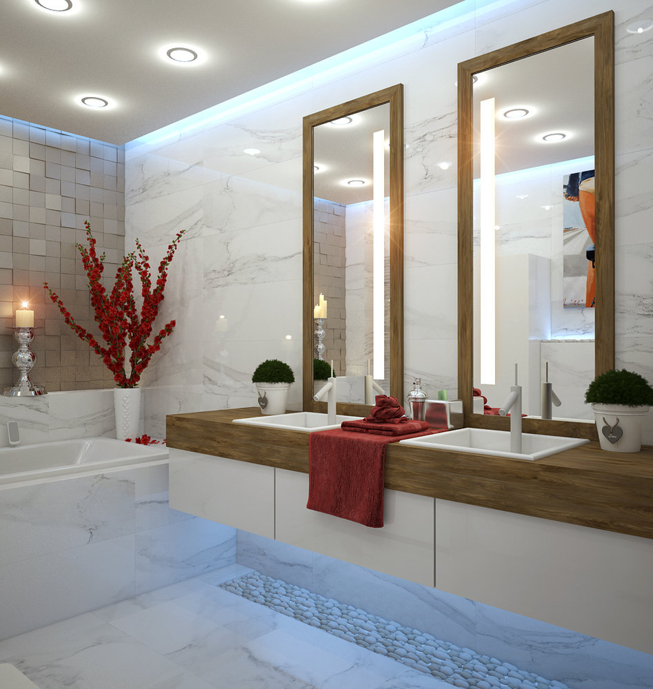 Фото из портфолио Дизайн проект ванной комнаты – фотографии дизайна интерьеров на INMYROOM Фото из портфолио Дизайн проект ванной комнаты – фотографии дизайна интерьеров на INMYROOM