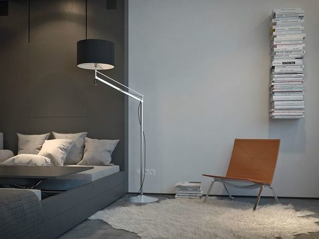 Фотография: Спальня в стиле Лофт, Интерьер комнат – фото на INMYROOM