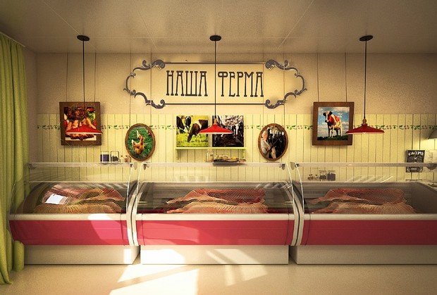 Фото из портфолио Магазин фермерских товаров "Щедрая околица" – фотографии дизайна интерьеров на INMYROOM