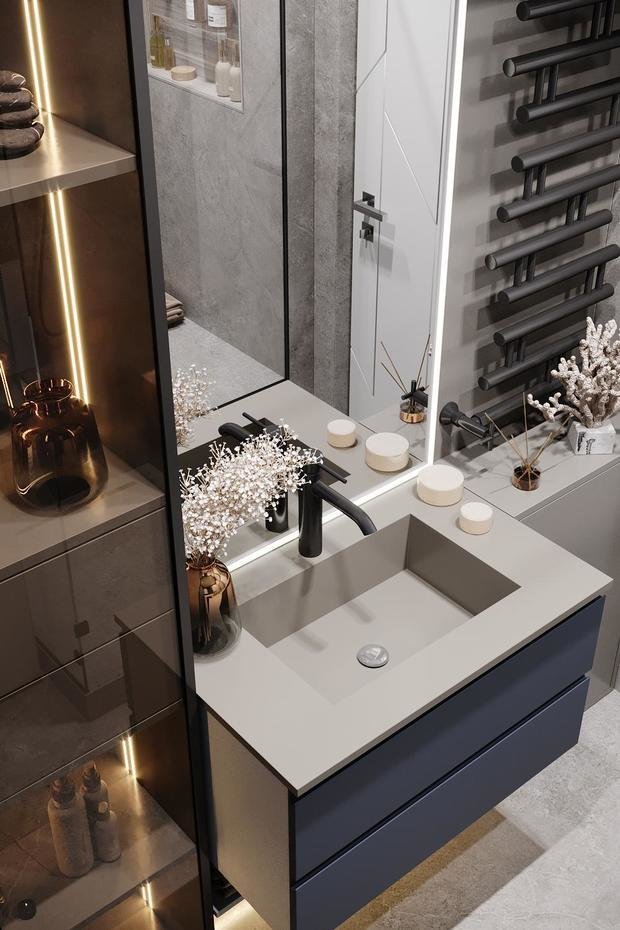 Фото из портфолио Современная классика с элементами ар-деко в квартире на Краснопутиловской – фотографии дизайна интерьеров на INMYROOM