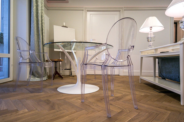 Фотография: Кухня и столовая в стиле Современный, Эклектика, Гостиная, Декор интерьера, Интерьер комнат, Тема месяца – фото на INMYROOM