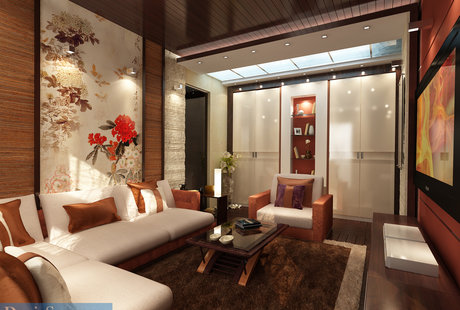 Однокомнатная квартира 45 кв. м, стиль современный