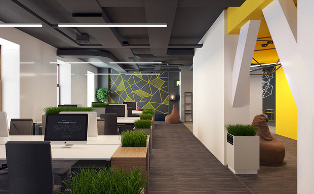 Фото из портфолио Офис для IT-компании – фотографии дизайна интерьеров на INMYROOM