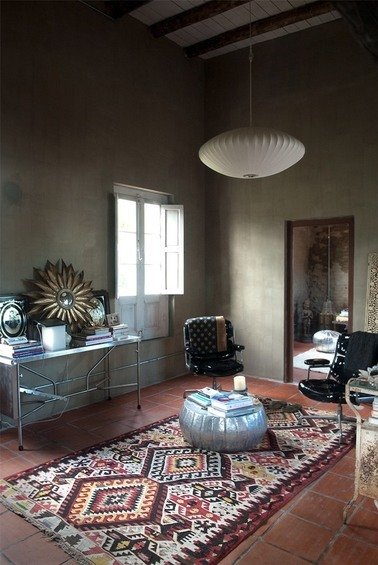 Фотография: Гостиная в стиле Лофт, Восточный, Дом, Дома и квартиры – фото на INMYROOM