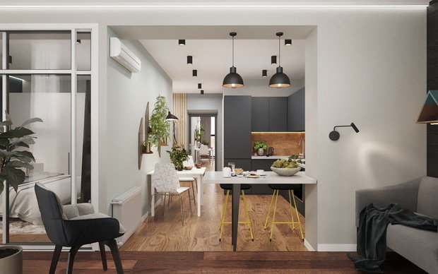 Фото из портфолио Квартира по ул. Энтузиастов – фотографии дизайна интерьеров на INMYROOM