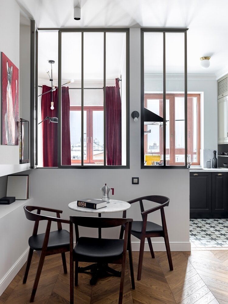 Фотография: Кухня и столовая в стиле Современный, Эклектика, Квартира, Проект недели, Самара, 2 комнаты, 40-60 метров, Virstak design – фото на INMYROOM Фотография: Кухня и столовая в стиле Современный, Эклектика, Квартира, Проект недели, Самара, 2 комнаты, 40-60 метров, Virstak design – фото на INMYROOM