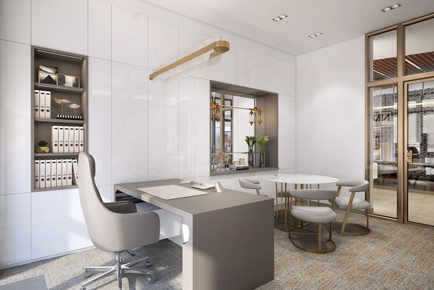 Фото из портфолио Офис в БЦ Poklonka Place – фотографии дизайна интерьеров на INMYROOM