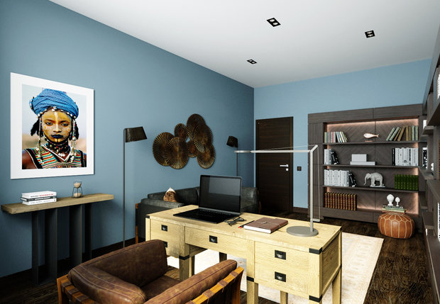 Фото из портфолио Квартира с этническими мотивами – фотографии дизайна интерьеров на INMYROOM