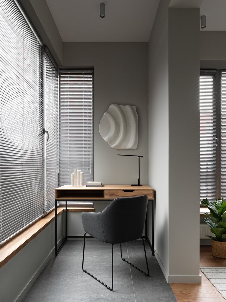 Фотография: Кабинет в стиле Современный, Скандинавский, Квартира, Проект недели, Москва, 3 комнаты, 40-60 метров, Анастасия Родина – фото на INMYROOM Фотография: Кабинет в стиле Современный, Скандинавский, Квартира, Проект недели, Москва, 3 комнаты, 40-60 метров, Анастасия Родина – фото на INMYROOM