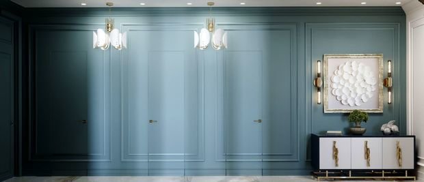 Фото из портфолио ЖК Счастье на Соколе: воздушная, словно парящая в облаках квартира, в окружении белых и золотых птиц – фотографии дизайна интерьеров на INMYROOM