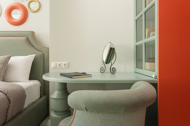 Фотография: Спальня в стиле Классический, Современный, Эклектика, Квартира, Проект дня, Сочи, 3 комнаты, 60-90 метров, ONE-D, Евгения Баранова – фото на INMYROOM