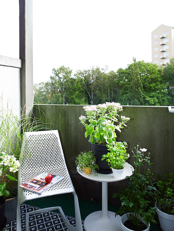 Фотография: Балкон, Терраса в стиле Прованс и Кантри, Современный, Скандинавский, Декор интерьера, Малогабаритная квартира, Квартира, Швеция, Дома и квартиры – фото на INMYROOM