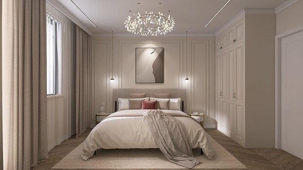 Фото из портфолио Спальня Неоклассика – фотографии дизайна интерьеров на INMYROOM