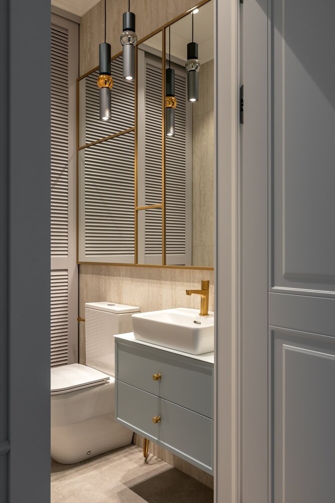 Фотография: Ванная в стиле Классический, Современный, Квартира, Проект недели, Москва, 3 комнаты, Более 90 метров, Алена Чмелева, Art Concept – фото на INMYROOM