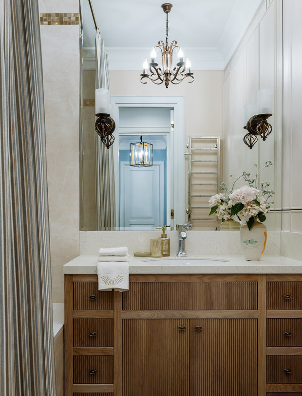 Фотография: Ванная в стиле Классический, Современный, Квартира, Проект дня, Москва, 3 комнаты, 60-90 метров, Наталья Широкорад – фото на INMYROOM