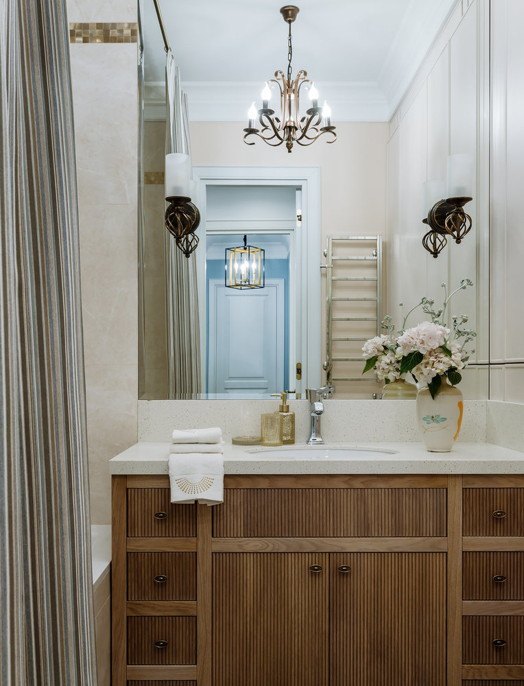 Фотография: Ванная в стиле Классический, Современный, Квартира, Проект дня, Москва, 3 комнаты, 60-90 метров, Наталья Широкорад – фото на INMYROOM Фотография: Ванная в стиле Классический, Современный, Квартира, Проект дня, Москва, 3 комнаты, 60-90 метров, Наталья Широкорад – фото на INMYROOM