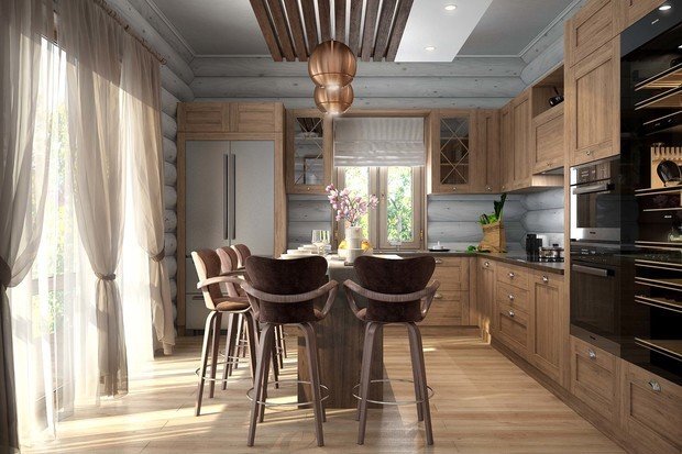 Фото из портфолио Коттедж/сруб – фотографии дизайна интерьеров на INMYROOM