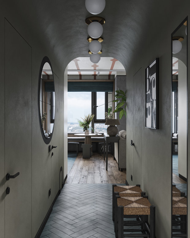 Фотография: Прихожая в стиле Лофт, Эклектика, Квартира, Проект недели, Москва, Макс Жуков, To Taste, 3 комнаты, 60-90 метров – фото на INMYROOM