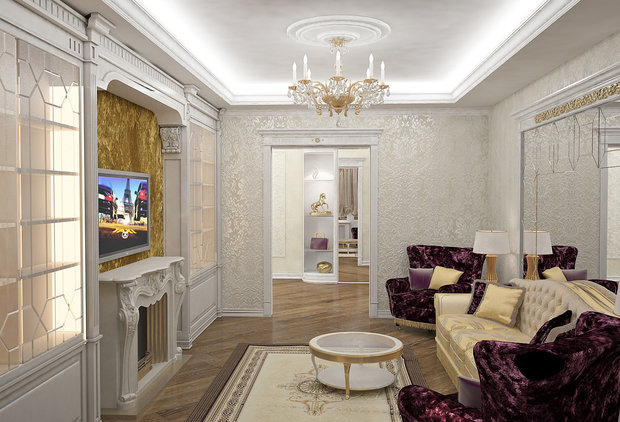 Фото из портфолио Гостиная кв Юбилейный – фотографии дизайна интерьеров на INMYROOM