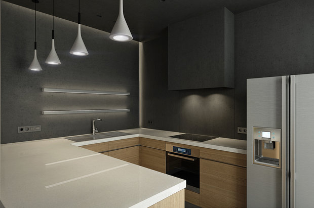 Фото из портфолио Квартира для молодого человека – фотографии дизайна интерьеров на INMYROOM