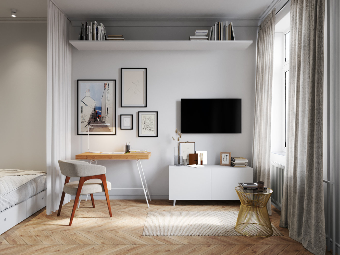 Фотография: Гостиная в стиле Современный, Квартира, Студия, Проект дня, Красногорск, до 40 метров, Мария Синельникова – фото на INMYROOM Фотография: Гостиная в стиле Современный, Квартира, Студия, Проект дня, Красногорск, до 40 метров, Мария Синельникова – фото на INMYROOM