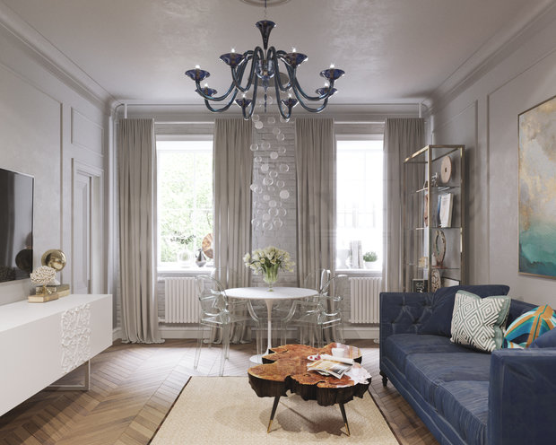 Фото из портфолио Чистые Пруды – фотографии дизайна интерьеров на INMYROOM