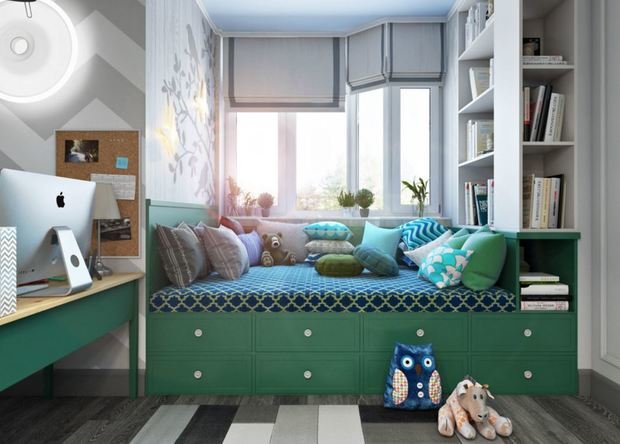 Фотография: Детская в стиле Скандинавский, Балкон, Советы, Перепланировка, Степан Бугаев, Наталья Преображенская, присоединение балкона к комнате, энциклопедия_перепланировка – фото на INMYROOM