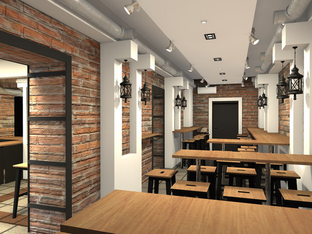 Фото из портфолио Магазин-бар Крафтового пива, 2015 – фотографии дизайна интерьеров на INMYROOM