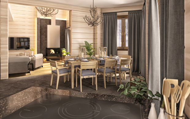 Фото из портфолио Дом в Тверской области – фотографии дизайна интерьеров на INMYROOM