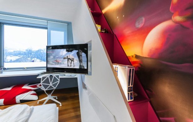 Фотография: Детская в стиле Скандинавский, Современный, Эклектика, Квартира, Дома и квартиры, Стеллаж, Геометрия в интерьере – фото на INMYROOM