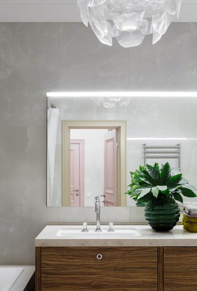 Фотография: Ванная в стиле Современный, Эклектика, Квартира, Проект недели, Москва, 3 комнаты, Более 90 метров, Наталья Наумова – фото на INMYROOM Фотография: Ванная в стиле Современный, Эклектика, Квартира, Проект недели, Москва, 3 комнаты, Более 90 метров, Наталья Наумова – фото на INMYROOM