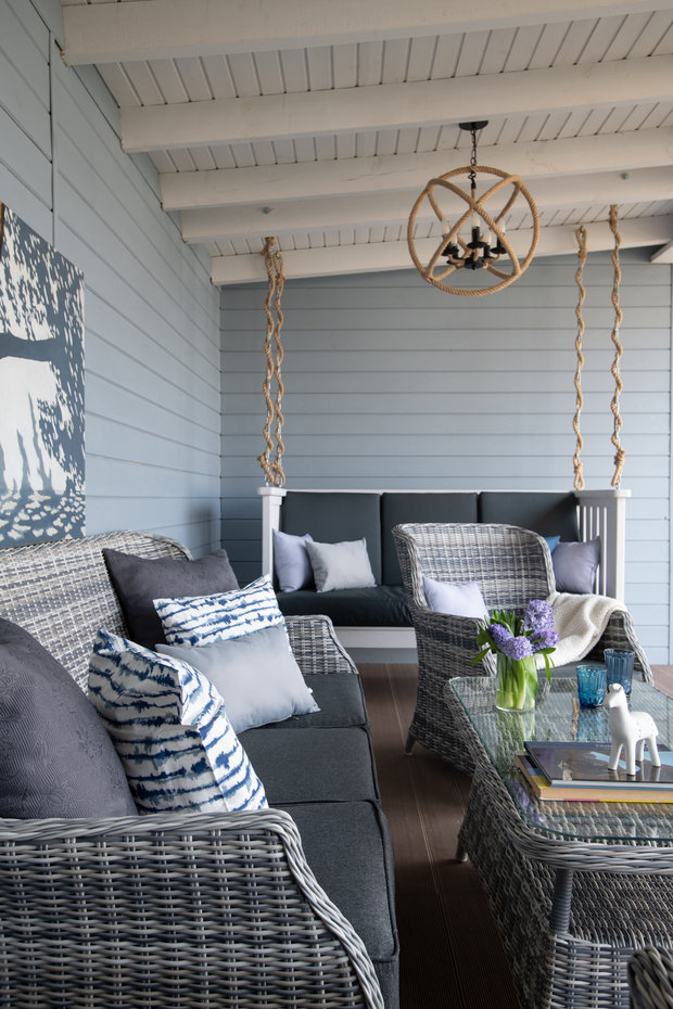 Фотография: Терраса в стиле Скандинавский, Эко, Классический, Дом, Проект недели, Анна Крапивко, Кирпичный дом, 4 и больше, Более 90 метров – фото на INMYROOM