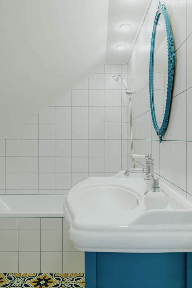 Фотография: Ванная в стиле Скандинавский, Современный, Эклектика, Дом, Проект дня, Дача, Эко, Дом и дача, Беларусь, Блочный дом, 4 и больше, Более 90 метров, Алина Жучко – фото на INMYROOM