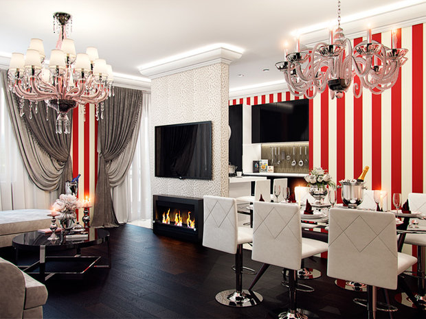 Фотография: Кухня и столовая в стиле Хай-тек, Эклектика, Классический, Современный, Квартира, Планировки, Советы, Минимализм, Перепланировка – фото на INMYROOM