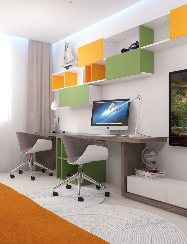 Фото из портфолио Детская "Летачки" – фотографии дизайна интерьеров на INMYROOM