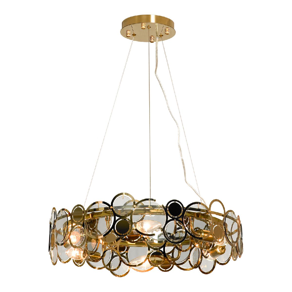 Подвесная люстра Lauderdale LSP-7219 (стекло, цвет серый)