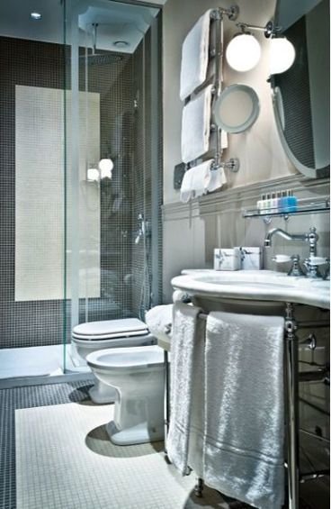 Фотография: Ванная в стиле Современный, Дома и квартиры, Городские места, Отель, Модерн, Милан, Замок – фото на INMYROOM