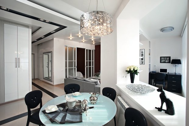 Фото из портфолио гостиная-столовая – фотографии дизайна интерьеров на INMYROOM