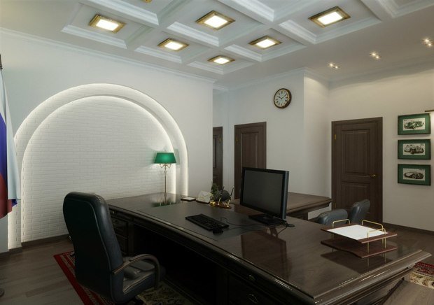 Фото из портфолио Кабинет руководителя компании МРСКЮГА – фотографии дизайна интерьеров на INMYROOM