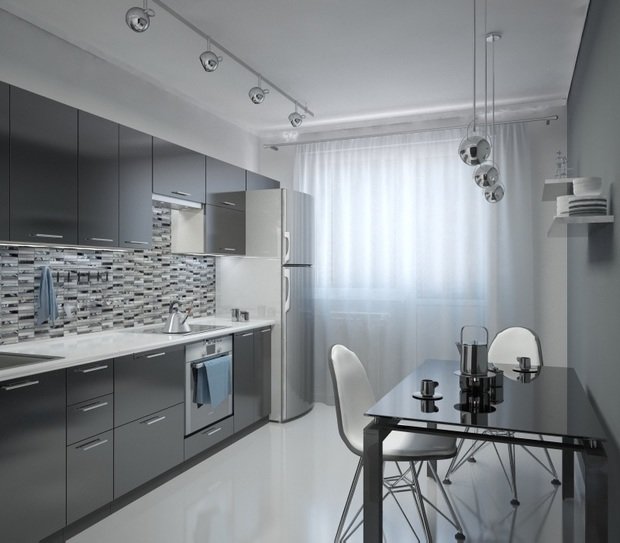 Фото из портфолио Дизайн проект 2-х комнатной квартиры в стиле hi tech – фотографии дизайна интерьеров на INMYROOM